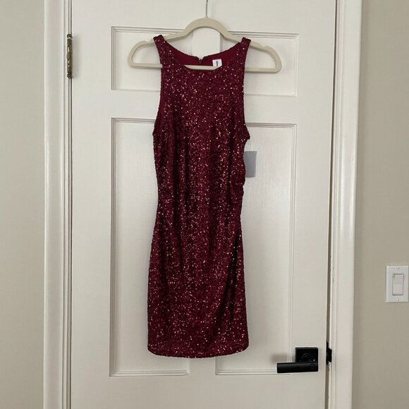 Abound Dresses & Skirts - Abound Red Sequin mini dress Size M NWT